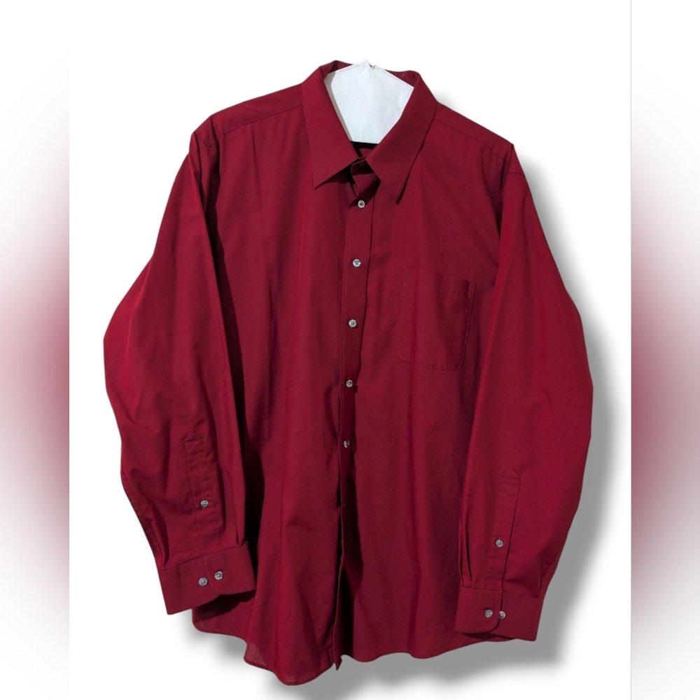 Croft & Barrow Men's Deep Red Dress Shirt